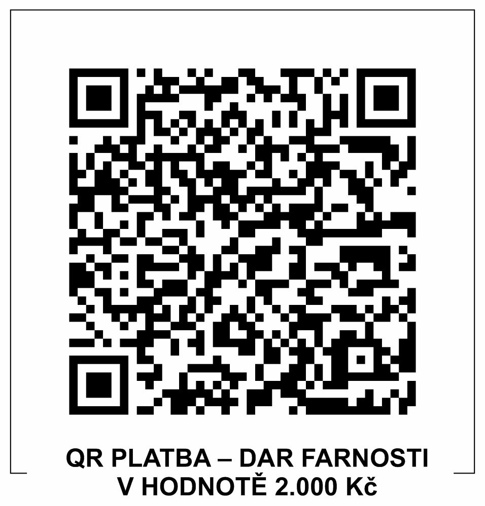 QR platba sv. Mořic 2000 Kč